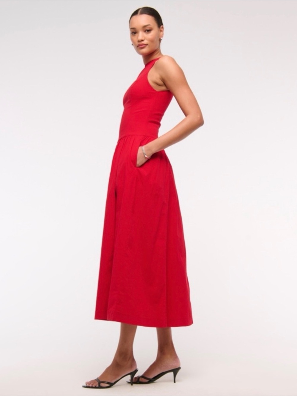 Drop Waist Midi Dress